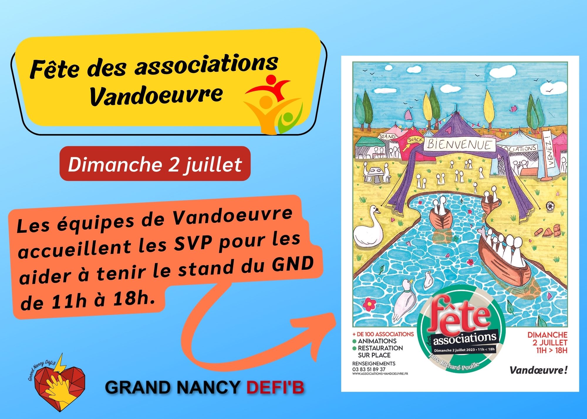 Vandoeuvre Fête des Associations Dimanche 2 juillet