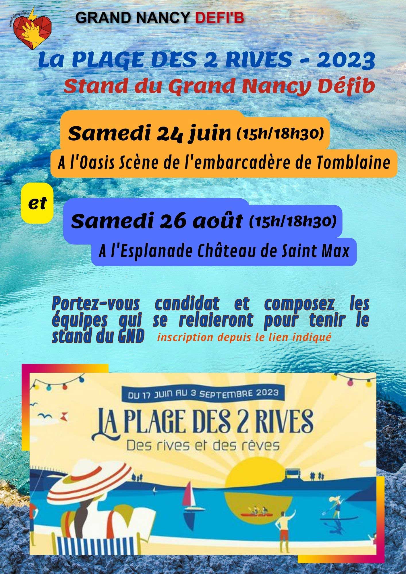 Stand du GND Plage des 2 rives 2023